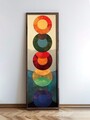 Tablou decorativ, EMR088, Lemn, Multicolor
