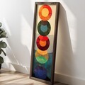 Tablou decorativ, EMR088, Lemn, Multicolor