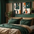 Tablou decorativ (2 Pieces), HUM103, Cadru: 100% MOLID, Multicolor