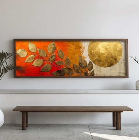 Tablou decorativ, EMR002, Lemn, Multicolor