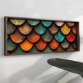 Tablou decorativ, EMR011, Lemn, Multicolor