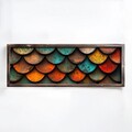 Tablou decorativ, EMR011, Lemn, Multicolor