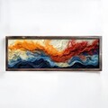 Tablou decorativ, EMR052, Lemn, Multicolor