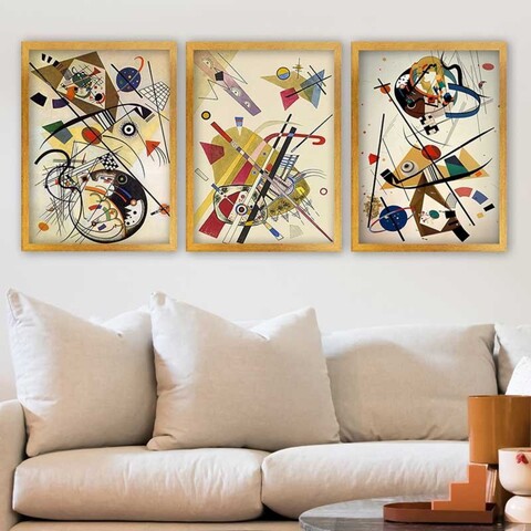 Tablou decorativ (3 Pieces), 3AC_UN2962870_3545, Polistiren (Grosime: 2 cm, Multicolor