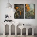 Tablou decorativ (3 Pieces), 2p4570softc-003, Lemn, Multicolor