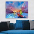 Tablou decorativ, 1054276691_70100, Rama din lemn (grosime 3 cm), Multicolor