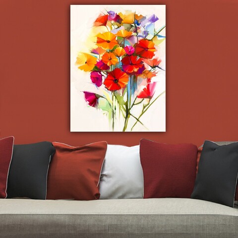 Tablou decorativ, 454561096_70100, Rama din lemn (grosime 3 cm), Multicolor