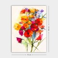 Tablou decorativ, 454561096_70100, Rama din lemn (grosime 3 cm), Multicolor
