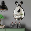 Oglinda decorativa, EAS002SILVER, Partea de jos: 100% EVA (Grosime: 10 mm, Argintiu