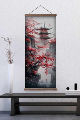 Tablou decorativ, ARTJPNPSTRDK9, Pictura pe canvas, Multicolor
