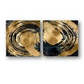 Set 2 tablouri decorative, ASR_CNV2-12 40x40, Lemn, Multicolor