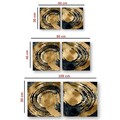 Set 2 tablouri decorative, ASR_CNV2-12 40x40, Lemn, Multicolor