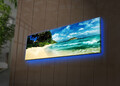 Tablou decorativ cu lumina LED, 3090DACT-69, 30 x 90 cm, Multicolor