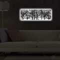Tablou decorativ cu lumina LED, 3090DACT-72, 30 x 90 cm, Multicolor