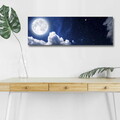 Tablou decorativ cu lumina LED, 3090NASA-008, 30 x 90 cm, Multicolor