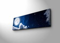 Tablou decorativ cu lumina LED, 3090NASA-008, 30 x 90 cm, Multicolor