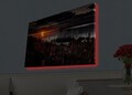 Tablou decorativ cu lumina LED, 4570HDACT-002, Dimensiune: 45 x 70 cm, Multicolor