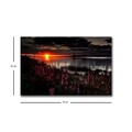 Tablou decorativ cu lumina LED, 4570HDACT-002, Dimensiune: 45 x 70 cm, Multicolor