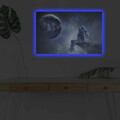 Tablou decorativ cu lumina LED, NASA-005, Dimensiune: 45 x 70 cm, Multicolor