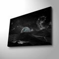 Tablou decorativ cu lumina LED, NASA-026, Dimensiune: 45 x 70 cm, Multicolor