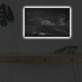 Tablou decorativ cu lumina LED, NASA-026, Dimensiune: 45 x 70 cm, Multicolor