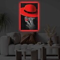 Tablou decorativ cu lumina LED, 4570KTLGDACT, Dimensiune: 45 x 70 cm, Multicolor