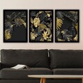 Set 3 tablouri decorative, 3SC92, Plastic, Multicolor