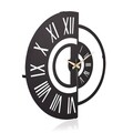 Ceas de perete, Ruota 04, Diametru: 41 cm, Negru