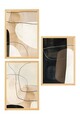 Set 3 tablouri decorative, Myk3014-1, Placă: 100% MDF , Multicolor