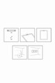Set 3 tablouri decorative, Myk3014-1, Placă: 100% MDF , Multicolor