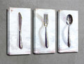 Set 3 tablouri decorative, UC032, Dimensiune: 45 x 20 cm (3 bucăți), Multicolor