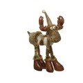 Decoratiune Deer w spangles w gold fbr, Decoris, 16x20x51 cm, poliester, multicolor