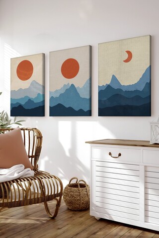 Set 3 tablouri decorative, 3Cnvs7, 50 x 70 cm, 3 piese, Multicolor