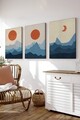 Set 3 tablouri decorative, 3Cnvs7, 50 x 70 cm, 3 piese, Multicolor