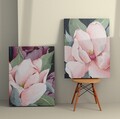 Set 2 tablouri decorative, 2KNV4353, Lemn, Multicolor