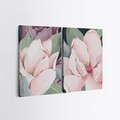 Set 2 tablouri decorative, 2KNV4353, Lemn, Multicolor