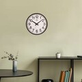 Ceas de perete decorativ, Simplex, Dimensiune: 38 x 38 cm, Negru