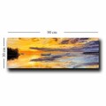 Tablou decorativ, 3090NISC-013, Lemn, Galben / Portocaliu / Albastru / Negru
