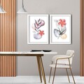 Set 2 tablouri decorative, 2p3752softct-009, Lemn, Multicolor