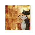 Tablou decorativ cu lumina LED, 4040İACT-17, Dimensiune: 40 x 40 cm, Multicolor
