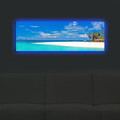 Tablou decorativ cu lumina LED, 3090DACT-30, 30 x 90 cm, Multicolor