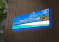 Tablou decorativ cu lumina LED, 3090DACT-30, 30 x 90 cm, Multicolor