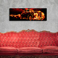 Tablou decorativ cu lumina LED, 3090DACT-43, 30 x 90 cm, Multicolor