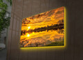 Tablou decorativ cu lumina LED, 4570DACT-38, Dimensiune: 45 x 70 cm, Multicolor