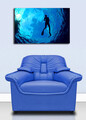 Tablou decorativ cu lumina LED, 4570DACT-6, Dimensiune: 45 x 70 cm, Multicolor