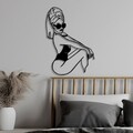 Decoratiune de perete, Cool Woman, 50 x 70 cm, Negru