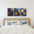Set 3 tablouri decorative, Mdf, Imprimare digitala, Multicolor