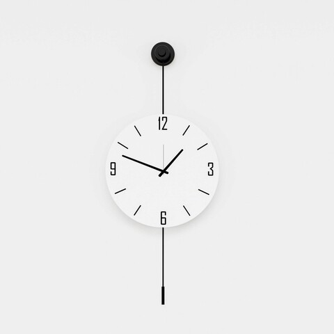 Ceas de perete, Mclock-00117, Lățime: 37 cm Înălțime: 80 cm Adâncime: 7 cm, Negru