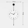 Ceas de perete, Mclock-00117, Lățime: 37 cm Înălțime: 80 cm Adâncime: 7 cm, Negru