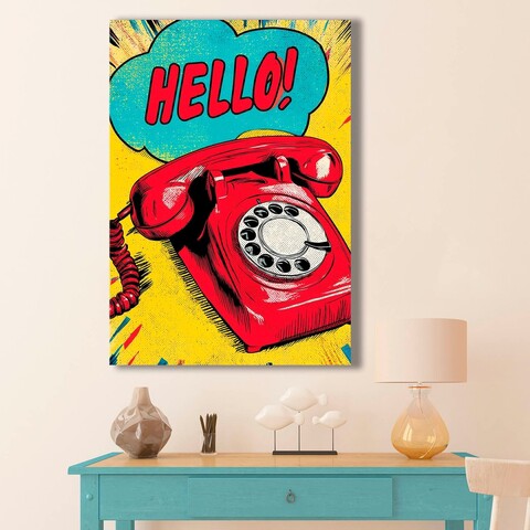 Tablou decorativ, BSRPOPC-007, Lemn, Multicolor